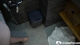 Tattooed Blonde Rides Cock in Bathing Cowgirl and Doggystyle for Facial Cumshot