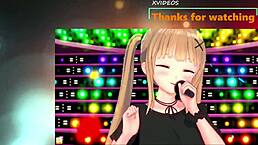 jk with bangs gets breast massage in 3d cg anime