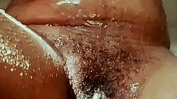 Come Have Fun in the Shower with My Tight Hairy Pussy Getting You Erect