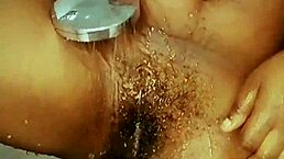 Come Have Fun in the Shower with My Tight Hairy Pussy Getting You Erect