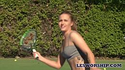 Milf Sarah Vandella Seduced By Lesbian Teen In Hot Tub.