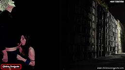 Sexy Latina Witch Fucks Intensely in Night Cemetery