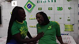 POV Pounding Fit Negra Fernanda Chocolatte's Pussy in Brazilian Whorehouse Cabare Do Mundo.