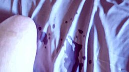 sexy girlfriend massages cum on her face