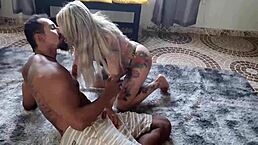 Why did my friend invite me to see the view? Just to fuck my blonde milf pussy with his big black cock!