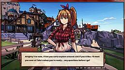 let's play this cute redhead teen game on the ranch with anime breeding farm part 1