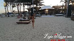 Passeio na praia e acabei chupando e dando meu cuzinho para meu marido