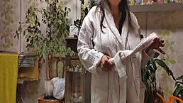 Stepsister danced and let me jerk off