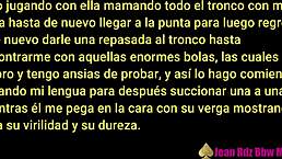 bbw latina milf neighbor gives blowjob to endowed mexican cock. she swallows in the video story 😏