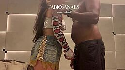 Is your wife teasing that big black cock in the hotel?