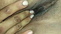 The sexy Latina says her fat pussy is so wet from masturbating.