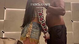 Is your wife teasing that big black cock in the hotel?