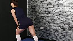 Naughty idol receives facial cumshot and gulps sperm