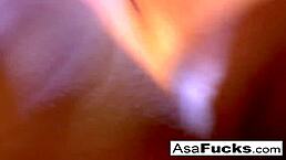 Asa Akira Takes Big Black Cock Again