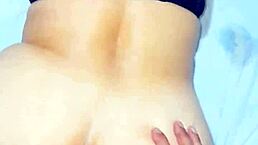 horny milf masturbates with toys and squirts hard