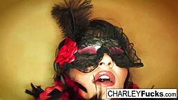 Charley Chase Models Sexy Lingerie