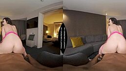 Whitney wright, the adorable petite 18+ babe, passionately rides her fan's massive black cock, reaching intense orgasms.