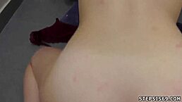 omg i caught my teen 18+ redhead crush... stepbro's totally obsessed!