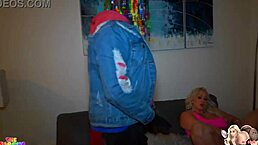 Man, that big booty white girl is sucking off a BBC clown on a high rise patio at NYE!