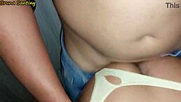 Latina amateur begs cuckold for cock in glory hole fetish! 😈🍆