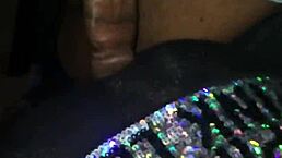 ebony couple teases with soft touches