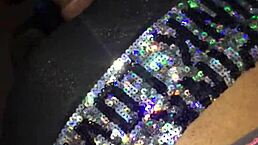 ebony couple teases with soft touches