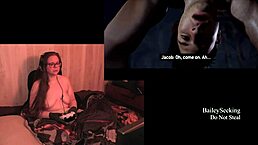 Naked BBW Brunette with Piercings and Tattoos Plays The Quarry Part 4