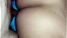 beautiful latina with perfect body gets doggystyled and anally filled with cum in garage