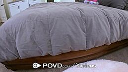 want to see blonde babe sneak boyfriend for pov doggystyle fuck?