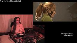 Naked BBW Brunette with Piercings and Tattoos Plays The Quarry Part 4