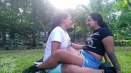 Colombian Latina Milf Kissing Outdoor Lesbian, What Next?