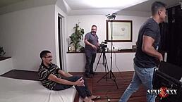 this blonde's ass looks amazing backstage at sexfoxxx