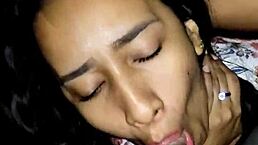 Can You Believe This Sexy Latina Sucks The Taxi Driver's Cock In The Car POV?