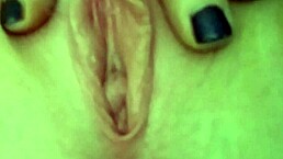 Blonde stripper Lexi Grant plays with her pussy.