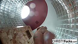 christy dahlia and ivan have shower fun with big tits