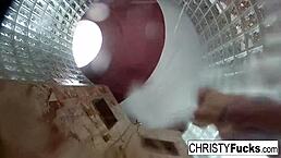 christy dahlia and ivan have shower fun with big tits