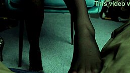 Is Eva the boss getting fucked by her subordinate with a butt plug?