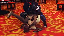 3D动漫大奶萌妹怪兽鸡巴内射