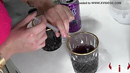 Slut in clown costume gets bound creampie