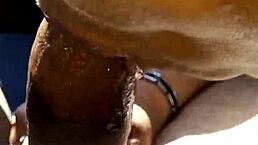 mature woman gives a blowjob in the car from pov perspective