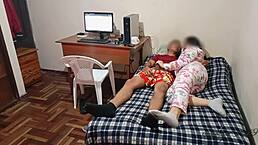 Latina Neighbor Bent Over for Doggystyle Anal Fun