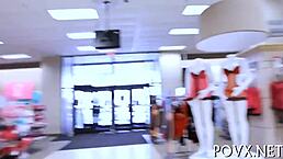 teen nympho sucks hard cock in pov scene