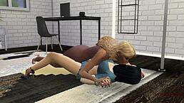 Latina girlfriend punishes slut with strapon after fight.