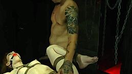 at the euro teen sex party, youthful girls engage in double dildo bdsm fun