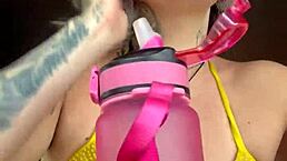 Intense Horny Session on Gym Stairs!