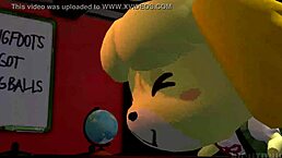 Isabelle在新叶渡假村干啥呢？