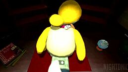 Isabelle在新叶渡假村干啥呢？