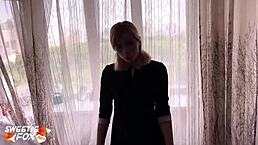 student deepthroats hard after college facial