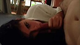 Brunette beauty eagerly sucks and fucks in homemade pov scenes