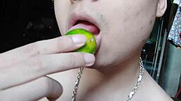 exploring self-pleasure with licking techniques in chinese style